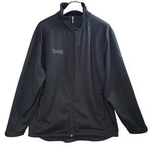Tennessee Titans Reebok NFL Adult (L) Black w/Gray Embroidery Zip Soft Jacket